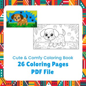 Fun and Cute Coloring Book for Kids - 26 Printable Pages (PDF)