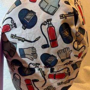 Custom Welding Hat, Reversible, Breathable Cotton, Made to Order