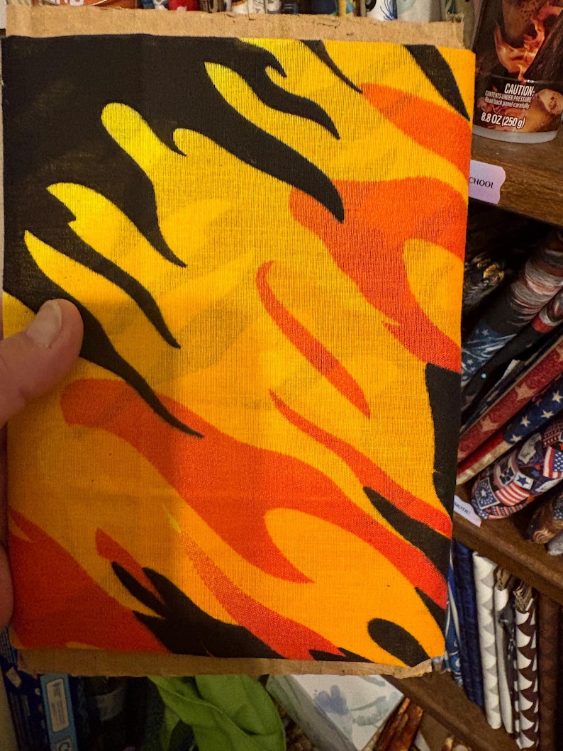 Custom Welding Hat, Reversible, Breathable Cotton, Made to Order flames