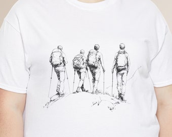 Hiking TShirt Unisex Hiker Shirt Hiker Gift Outdoor Shirt Hiking Lover Shirt