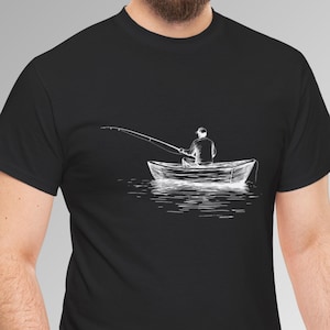 Fishing TShirt Unisex Fisher Shirt Nature Gift Outdoor Shirt Fisher Gift