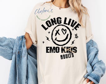 Comfort Colors Pop Punk T-Shirt, Elder Emo Graphic Tee