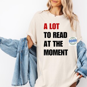 Viel zu lesen T-Shirt, Comfort Colors Tshirt, Buchliebhaber T-Shirt, Bookish Shirt, Bookish Geschenk, Bookish Merch, Reading T-Shirt, übergroßes trendiges T-Shirt