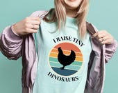 I Raise Tiny Dinosaurs Sweatshirt: Vintage-Inspired Crewneck Sweatshirt, Funny Gift for Chicken Lovers