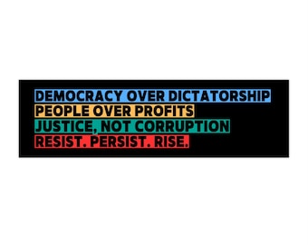 Political Bumper Stickers - Empower Your Ride, Car Decor, Eco-Friendly Stickers, Protest Phrases, Car Accessories, Democracy