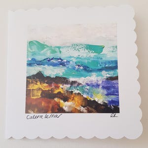 Küstenkarten Küstenlandschaft Geschenkkarte Ozean Grußkarte