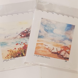 Küstenkarten Küstenlandschaft Geschenkkarte Ozean Grußkarte
