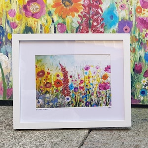 Floral Wall Art Wildflower Wall Decor Flower Wall Hanging Livingroom Decor