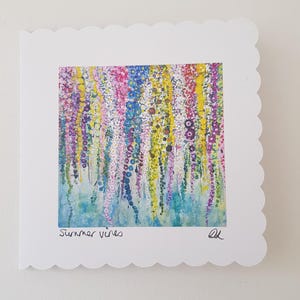 Floral Card for Her wildflower Card Floral Card Friend