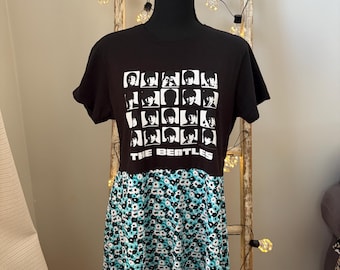 Beatles Dress - S/M - Floral Skirt