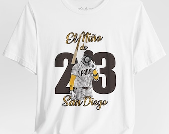 Camiseta Tatis El Niño de manga corta para adultos; Fernando Tatis Jr. Camiseta de los Padres de San Diego