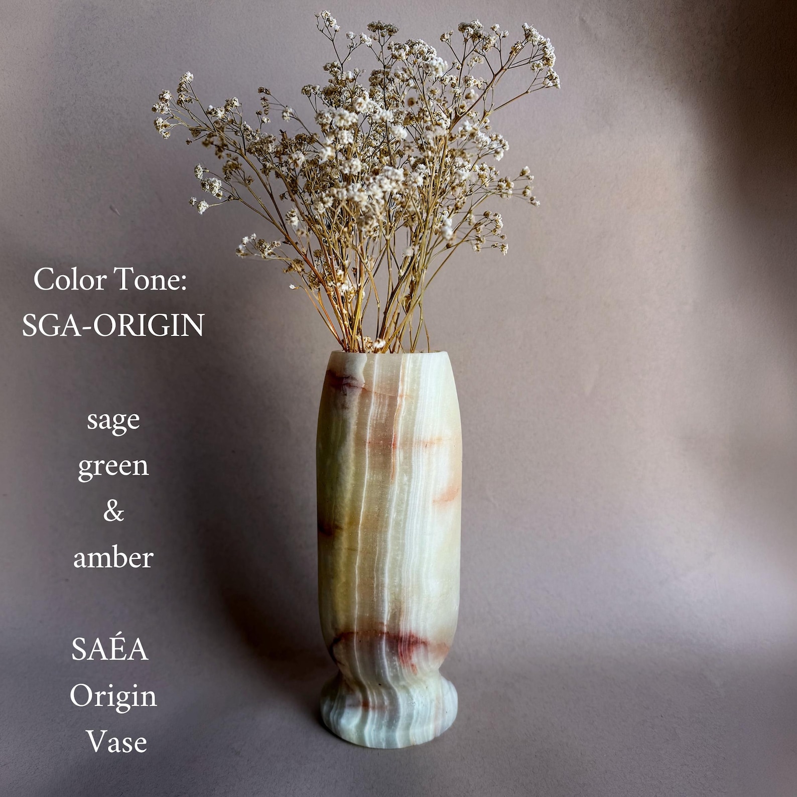 RARE Onyx Vase: Hand-carved Multicolored Raw Natural Stone Vessels | Luxury Decor Accent by SAÉA - SGA-ORIGIN