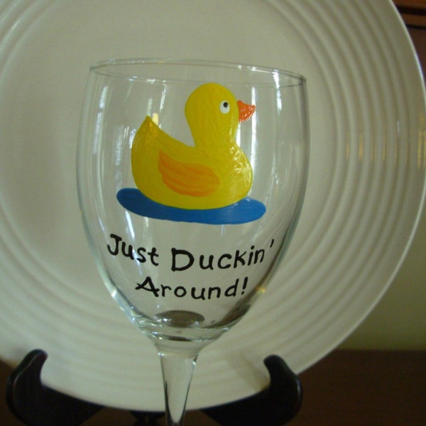 Duck Wine Glass Charm - Etsy