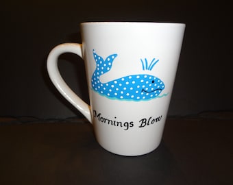 Whale Coffee Mug, Whimsical Mug