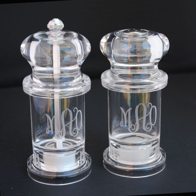 Custom Salt and Pepper Shakers Monogrammed Salt and Pepper Etsy