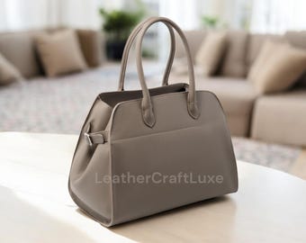 Genuine Leather Tote Bag – Top Layer Cowhide, Large Capacity Handbag, Small Niche Travel Shoulder Bag for Women
