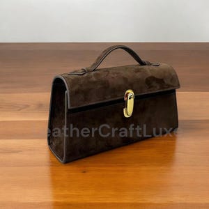 Petit sac fourre-tout en cuir avec poignée supérieure - Pochette en cuir véritable pour femme, sacs à main de créateur minimalistes, pochette de soirée