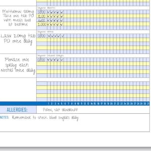 Medicine Tracker
Medication Log
Health Tracker
Daily Med Record
Prescription Sheet
Medication Chart
Wellness Planner
Health Management
Medicine Printable
Dose Reminder
MAR
Nursing student
Administer meds, printable MAR for nursing students