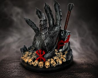 Berserk Inspired PS5 Controller Holder – Dark Fantasy Display Stand for Gamers