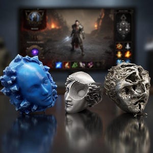 Exilens väg - handmålad 3D-utskrift