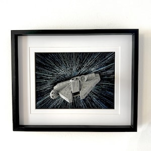 Star Wars Millenium Falke 3D Wandkunst