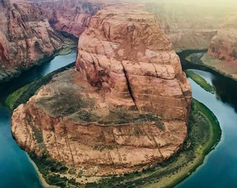 Horseshoe Bend, Arizona – Fotografía de paisajes con descarga digital / Arte mural del cañón del suroeste / Impresión de naturaleza