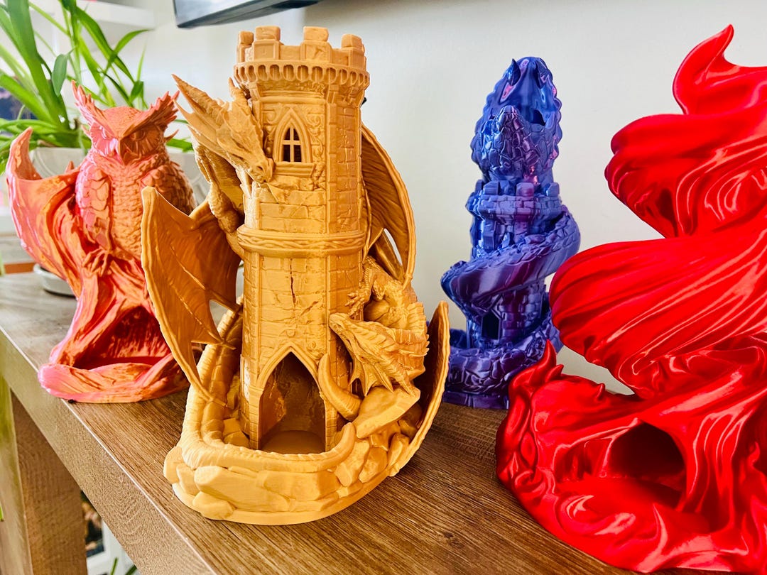 3D Printed Dragon Dice Tower – Fantasy Dice Towers Fo RPG Tabletop ...