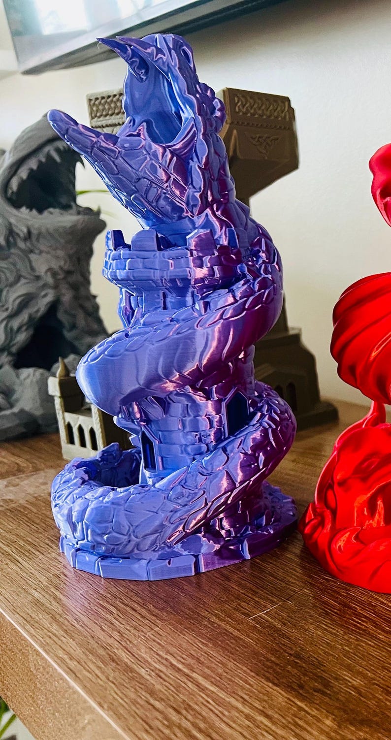 3D Printed Dragon Dice Tower – Fantasy Dice Towers Fo RPG Tabletop ...