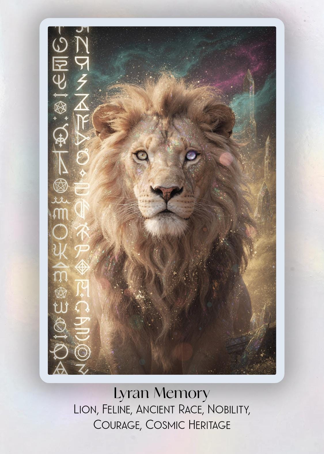 Oracle Codex The Opalescent Codex | 50-card Light Codes Oracle Deck | Starseed ...