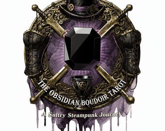 Obsidian Boudoir Tarot 18+ | 78 Card Steampunk Deck | Sapphic Queer Oracle | Kink Positive Divination | Adult LGBTQ Mature Gothic
