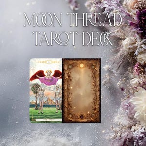 Moon Thread Tarot Deck | Rider Waite Smith Inspired Beginner Cards | Traditional 78 Card | Easy Learn Classic Divination | RWS System