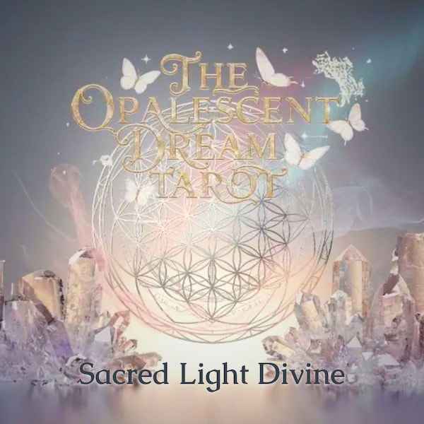 Luxury Collector Tarot Deck | 78 Card RWS Tarot | Limited Edition Opalescent | Iridescent Opal Art Cards | Rare Rider Waite Witch Gift