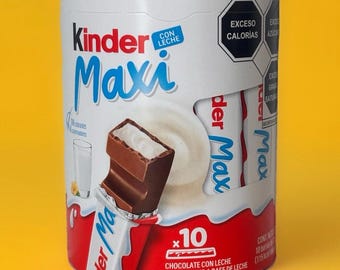 Czekoladki Kinder Maxi w opakowaniu 10 szt. | Nadzienie z mlecznej czekolady (importowane)