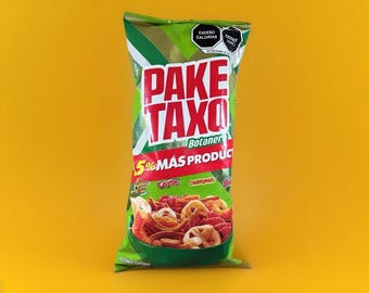 6- Pack Mexican Chips Pake Taxo Botanero Verde (81g) Bags Mixed Chips