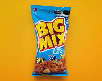 6-Pk Mexican Chips Big Mix Chips Barcel Cheese / Queso Flavored (80g) Bags