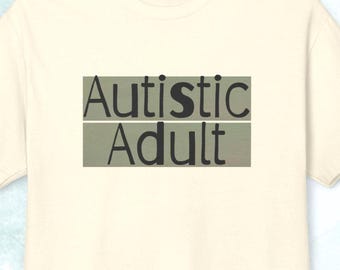 Autismus Erwachsenen T-Shirt: Minimalistisches Neurooterisches Pride Tee