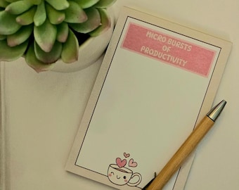 Quirky 4x6 Notepad for ADHD and Neurodivergent Minds | Funny and Relatable Quotes | Tear-Off Daily To-Do Pad | Mental Health Stationery