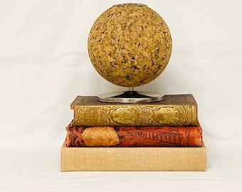 Vintage cork ball Pen Pencil Desk Organizer