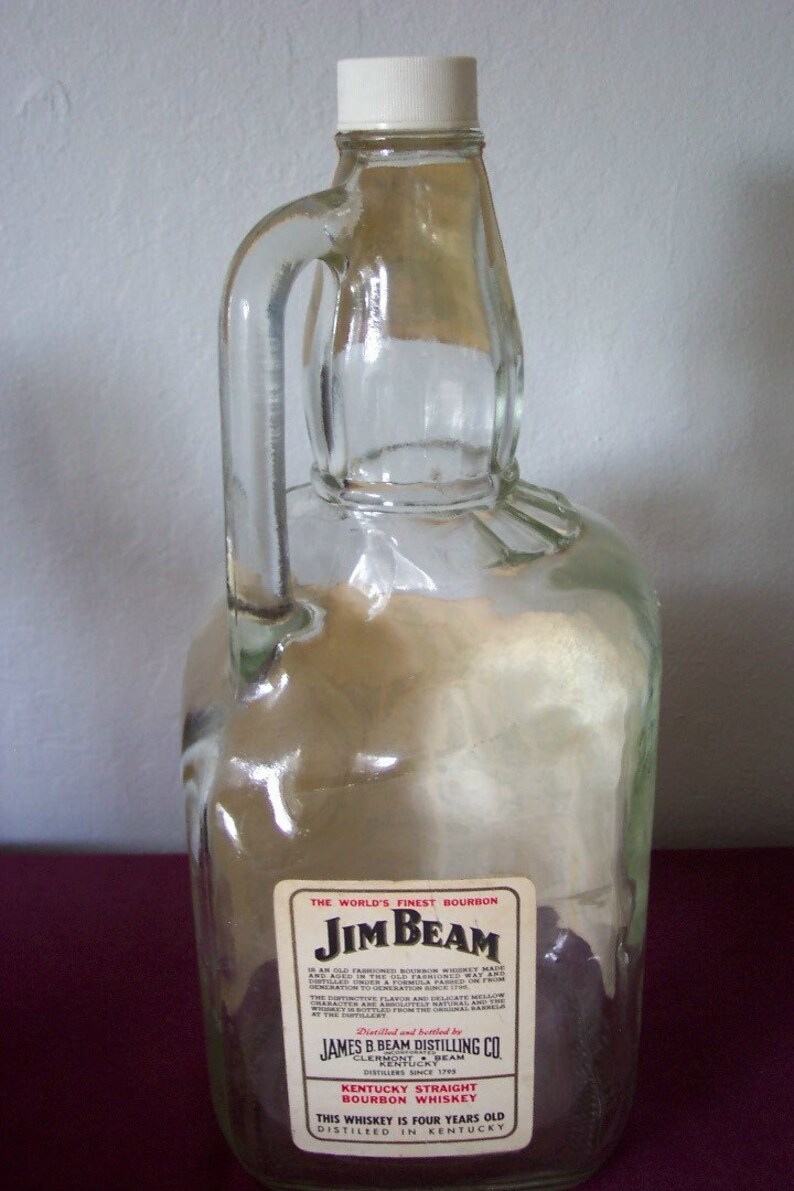 vintage beam whiskey bottles