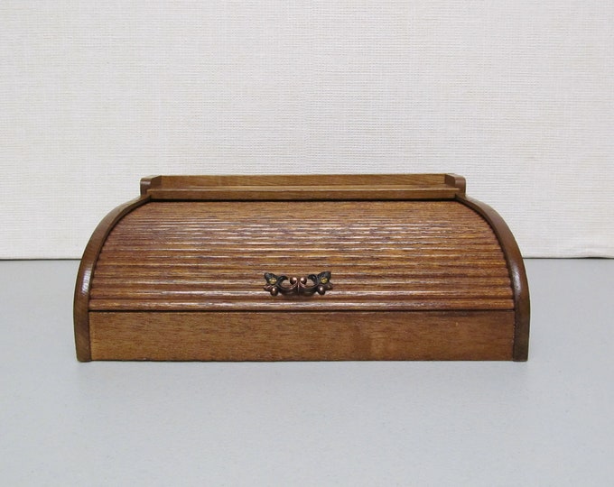 Vintage Mens Roll Top Jewelry Box / Valet Box / 1960s Etsy