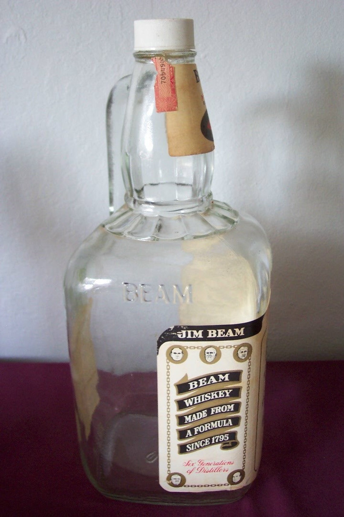 Vintage Jim Beam One Gallon Whiskey Bottle Etsy