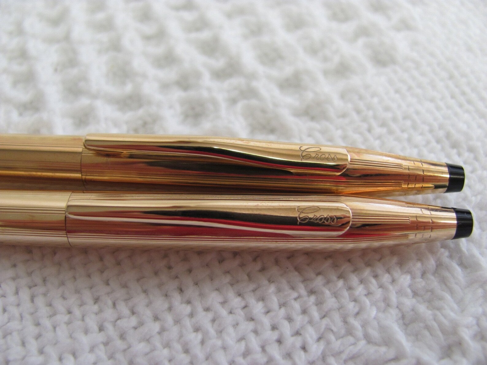 14K Gold Filled Vintage Cross Pen and Pencil Set 1967 Etsy