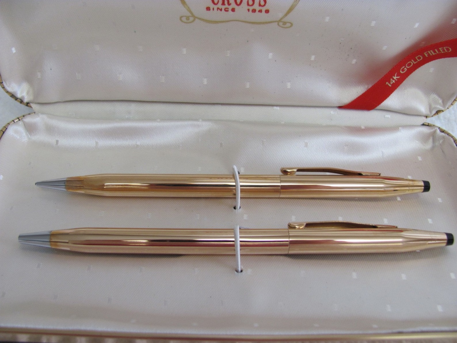14K Gold Filled Vintage Cross Pen and Pencil Set 1967 Etsy