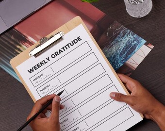 Printable Gratitude Journal Worksheet PDF