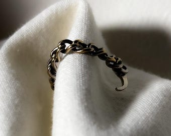 Nose Bridge Band Chain, handmade silver jewlery