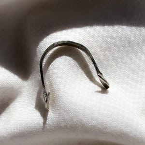 Nose Bridge Band, handmade silver jewlery image 11