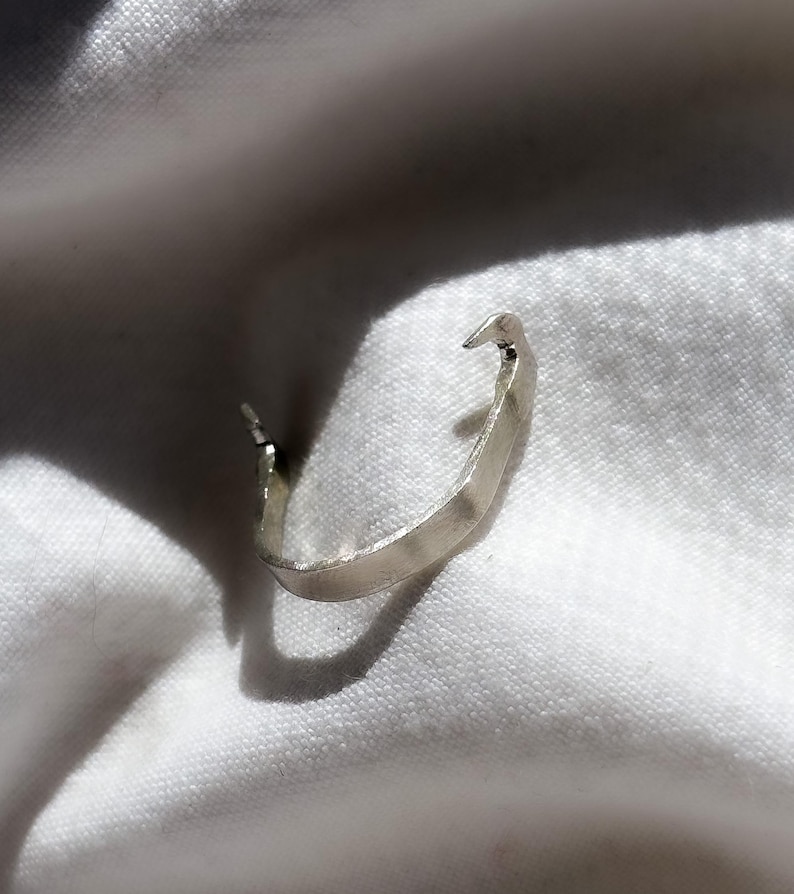 Nose Bridge Band, handmade silver jewlery image 9