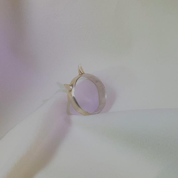 Lucky devil sterling silver ring