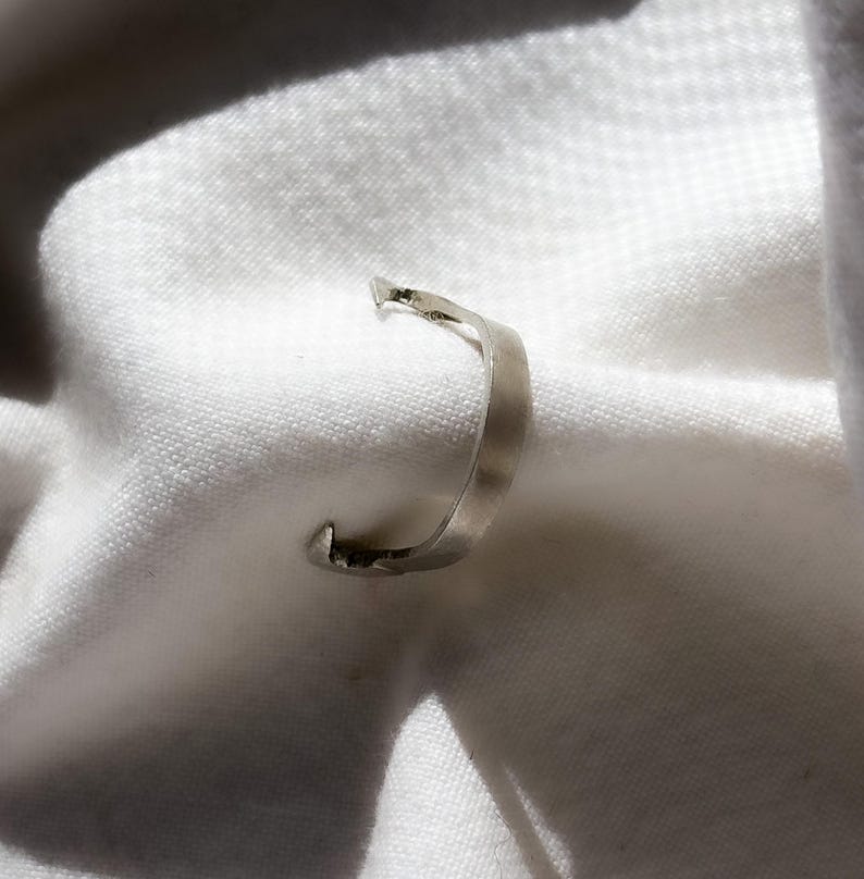Nose Bridge Band, handmade silver jewlery image 10
