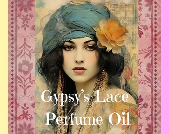 Perfume Oil, Gypsy's Lace, Vanilla Floral, for Weddings, Date nights, Prom, Roll on Oil, Fragrance oil